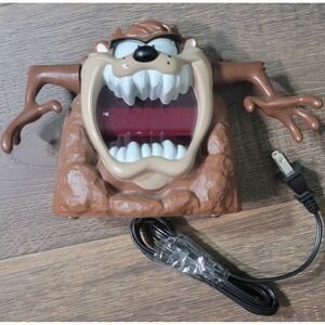 Vintage Warner Brothers Looney Tunes Taz Tasmanian Devil Alarm‎ Clock 1995